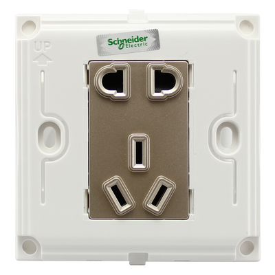 施耐德暢意系列單聯(lián)電話(huà)電腦插座 簡(jiǎn)約設(shè)計(jì)，可靠連接